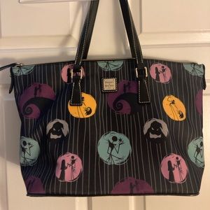 Nightmare Before Christmas Canvas Purse EXCELLENT CONDITION Dooney and Burke